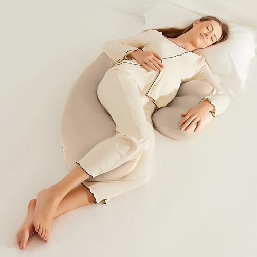 COZYREST Pregnancy Pillow with Cooling TENCEL Cover