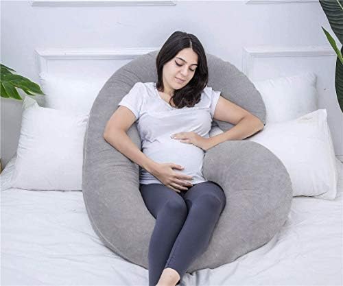 1 MIDDLE ONE Pregnancy Pillow with Velvet Cover