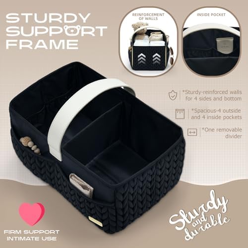LUKJOJO Luxury Diaper Caddy Organizer