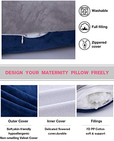 AS AWESLING 60in Full Body Pillow with Detachable Side