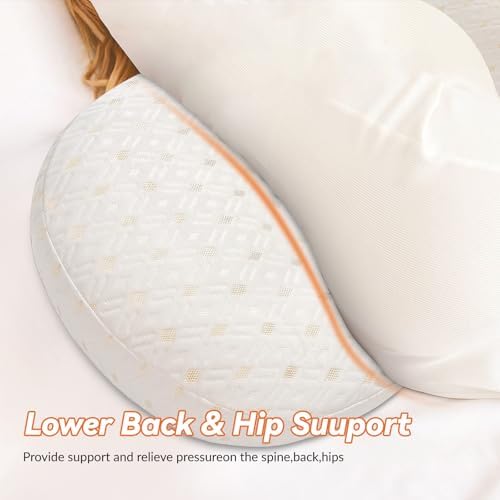 YLMXBZZ Pregnancy Pillow - Double Sided Support with 30 Slope Design