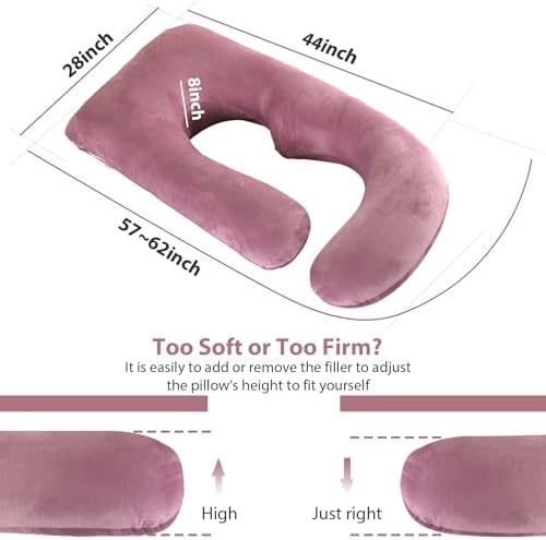 Victostar U Shaped Pregnancy Pillow with Removable Cover