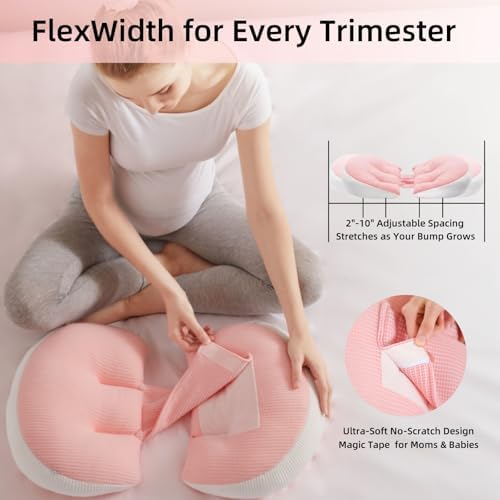 Iramoiri Pregnancy Pillow with 30 Slope Pink