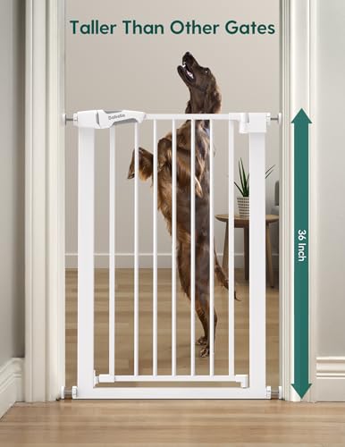 BABELIO 36 Tall Narrow Baby Gate with Auto-Close