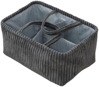 MOMIGO Baby Diaper Caddy Organizer - Grey 1
