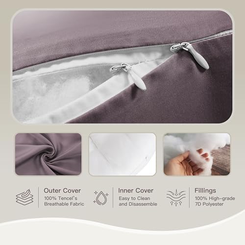 COZYREST Pregnancy Pillow with Cooling TENCEL and Adjustable Support 1