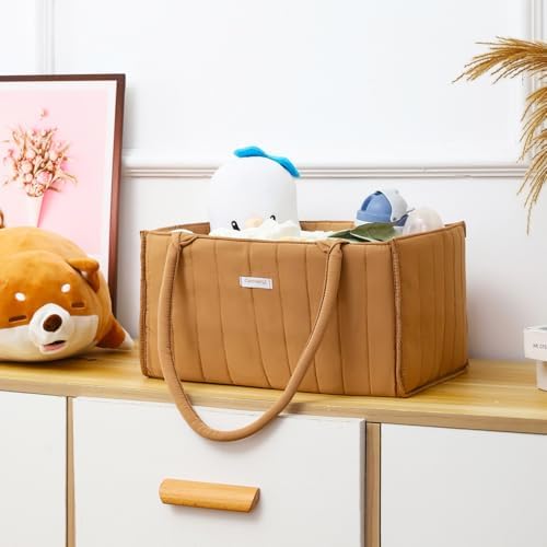 Clearworld Baby Diaper Caddy Organizer Mocha Brown