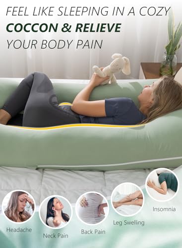 Meiz Pregnancy Pillow U Shaped Cooling Maternity Support