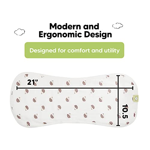 KeaBabies Diaper Caddy Organizer with 5 Pack Muslin Burp Cloths