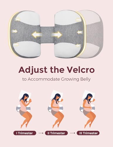 Momcozy Adjustable Pregnancy Pillow with W Shape