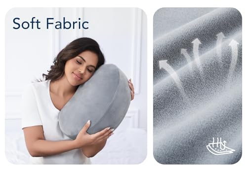 Yunari Pregnancy Pillow Memory Foam Velvet Grey