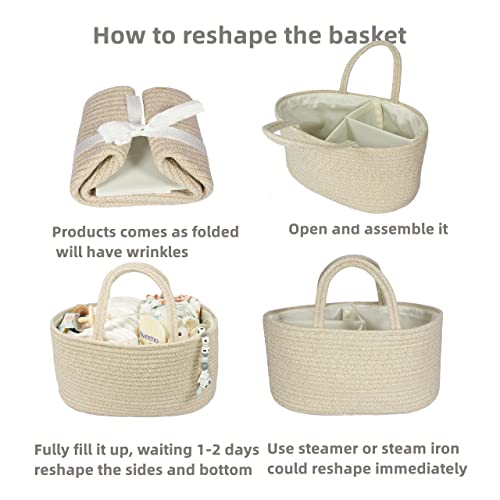 XUANGUO Baby Diaper Caddy Organizer with Handles