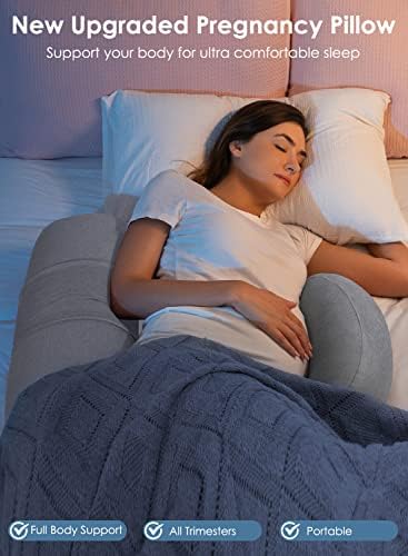 QUEEN ROSE Cooling Maternity Pillow for Pregnancy Comfort