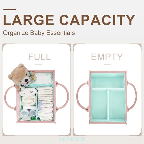 MOMINSIDE Diaper Caddy Organizer for Baby Nursery Storage