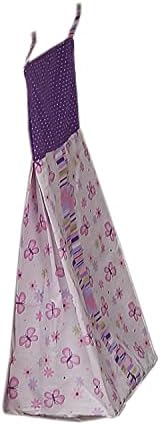 CribMATE Baby Diaper Stacker Purple Butterfly