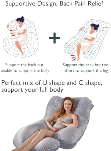 BATTOP Pregnancy Pillow for Full Body Support