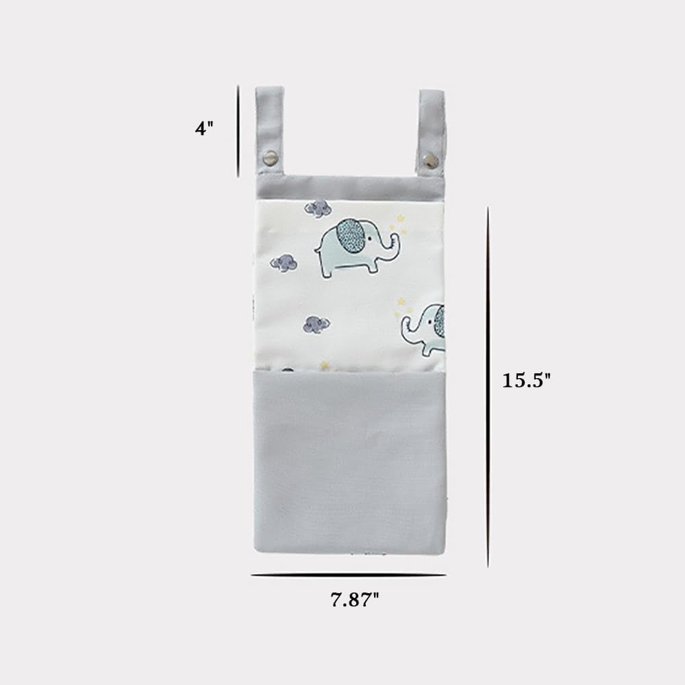 MOMIGO Baby Diaper Caddy Bag Stacker Organizer - 2pcs Rainbow