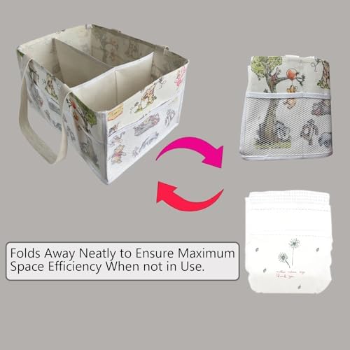 Extra Large Winnie Baby Diaper Caddy with Handles 1