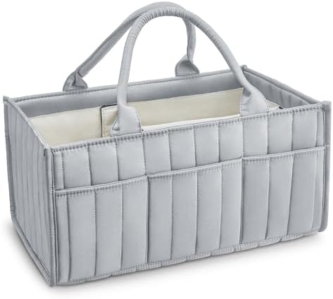 Ankyle Starry Sky Grey Diaper Caddy Organizer with Handles