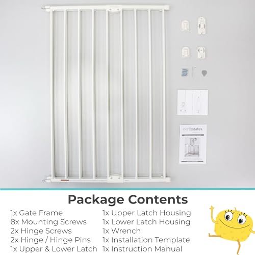 Toddleroo by North States Baby Gate 36 Tall Warm White