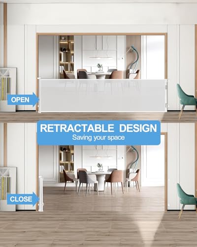 Veraste Retractable Baby Gate - Extra Wide 33 x 118