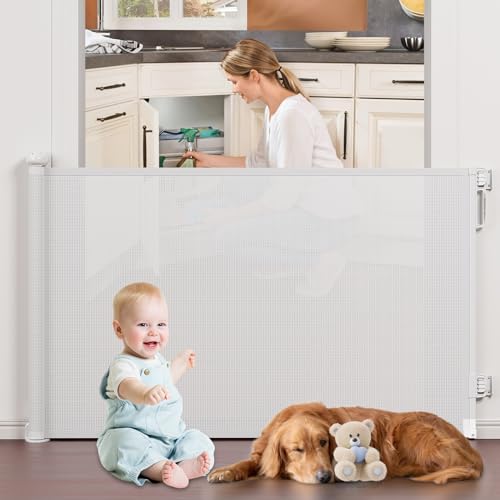 PRObebi Retractable Gate - 72 Wide Stair Door Safety
