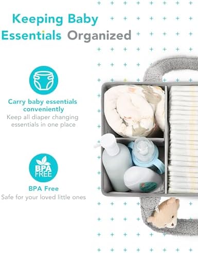 YOSING Diaper Caddy Organizer for Car Travel and Nursery Storage