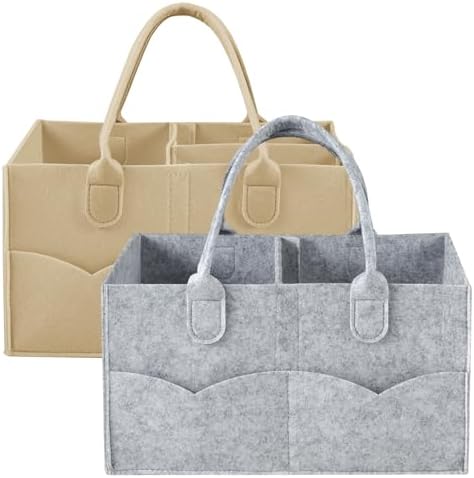 PandaEar 2 Pack Baby Diaper Caddy Organizer Portable