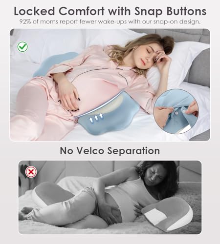 DONAMA Pregnancy Pillow with Cooling Case 1