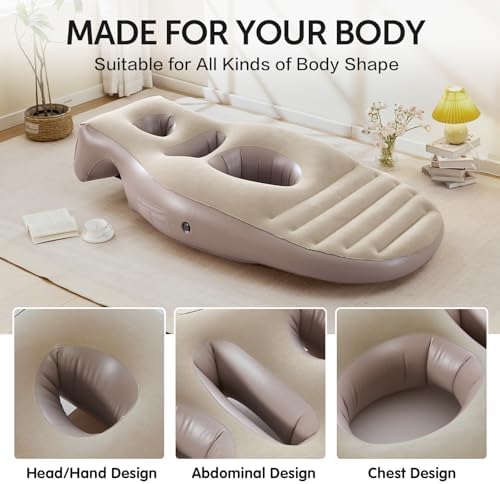 Tristcily Inflatable Pregnancy Pillow with Triple Hole