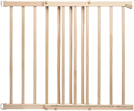 Evenflo Extra Tall Gate for Stairs Tan Wood 1