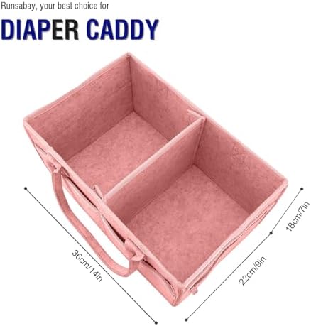 Runsabay Diaper Caddy Organizer - Pink