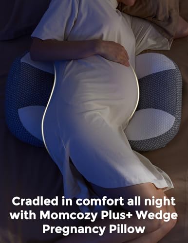 Momcozy Adjustable Pregnancy Pillow with W Shape