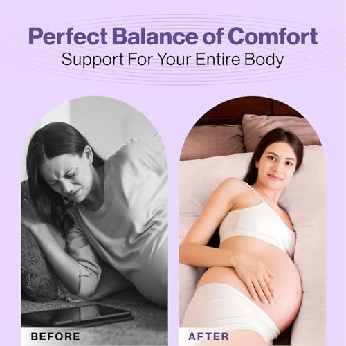 COMFYDEL Memory Foam Pregnancy Pillow - U-Shaped Full Body Support