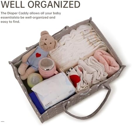AGBEAR Baby Diaper Caddy Organizer with Storage