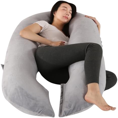 Bllgrass O-Shape Pregnancy Pillow 57 Inch Maternity Support