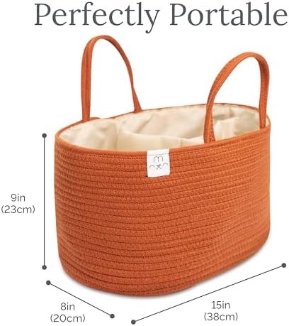 Natemia Premium Diaper Caddy Organizer Lily Pad