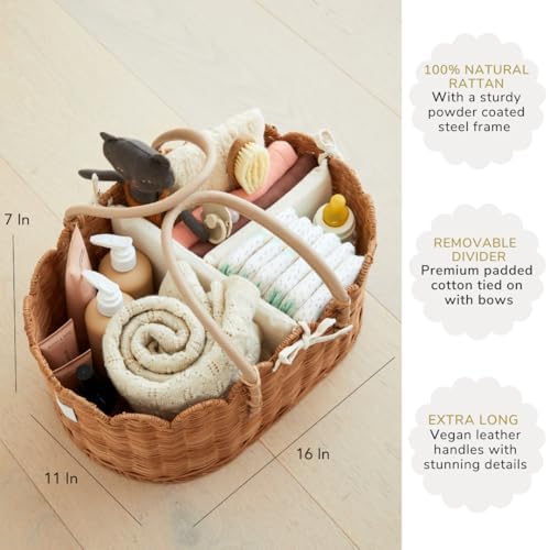 BEBE BASK Premium Baby Diaper Caddy Organizer