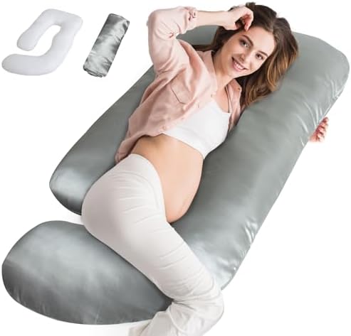 Magik Kover Silky Satin Maternity Pillow - Grey