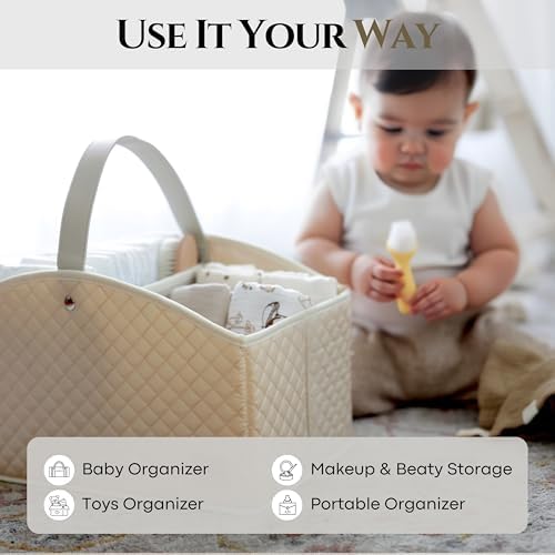 Cherubin Chic Baby Diaper Caddy Organizer