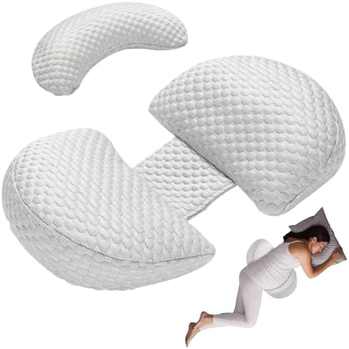 Bolloco Pregnancy Pillow with Adjustable Support and Detachable Cover