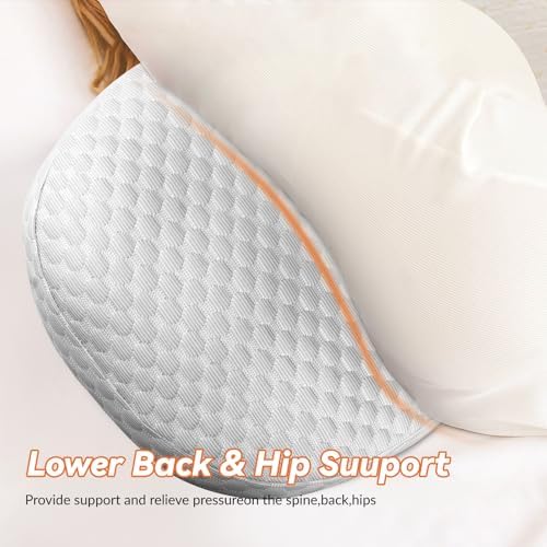 YLMXBZZ Pregnancy Pillow with 30 Slope and Double Sided Support
