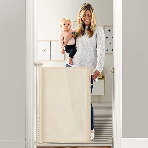 Retractable Baby Gate with Double Locking Mechanism 1