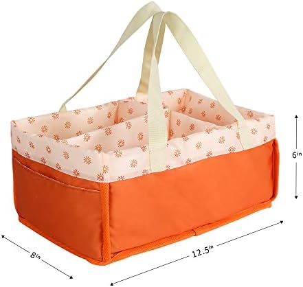 MOMIGO Baby Diaper Caddy Organizer - Portable Nursery Storage Basket