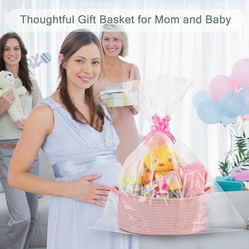 COMSE Large Diaper Caddy Organizer with Removable Dividers and Gift Bag