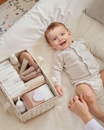 Blissful Diary Floral Diaper Caddy Organizer
