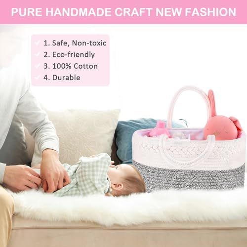 ABenkle Diaper Caddy Organizer with Removable Dividers