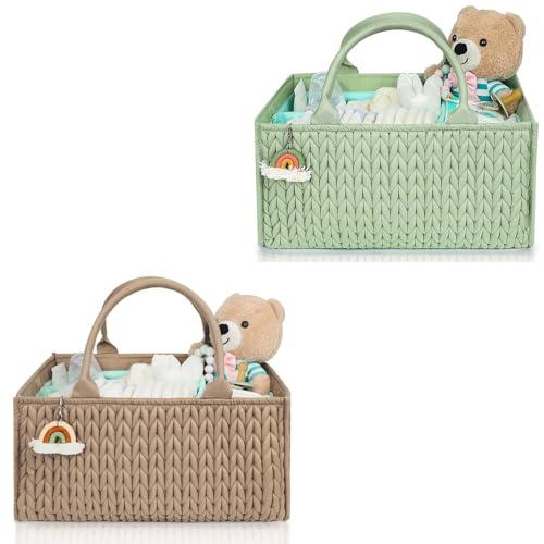MOMINSIDE Baby Diaper Caddy Organizer with Dividers 1