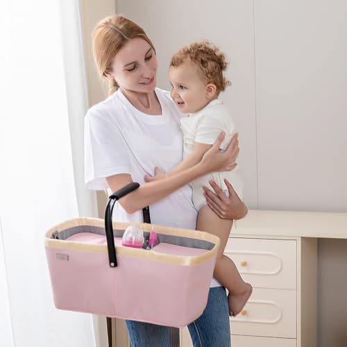 BabbleRoo Diaper Caddy - 23L Blue Organizing Basket