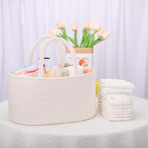 COMSE 2 Pack Baby Diaper Caddy Organizer